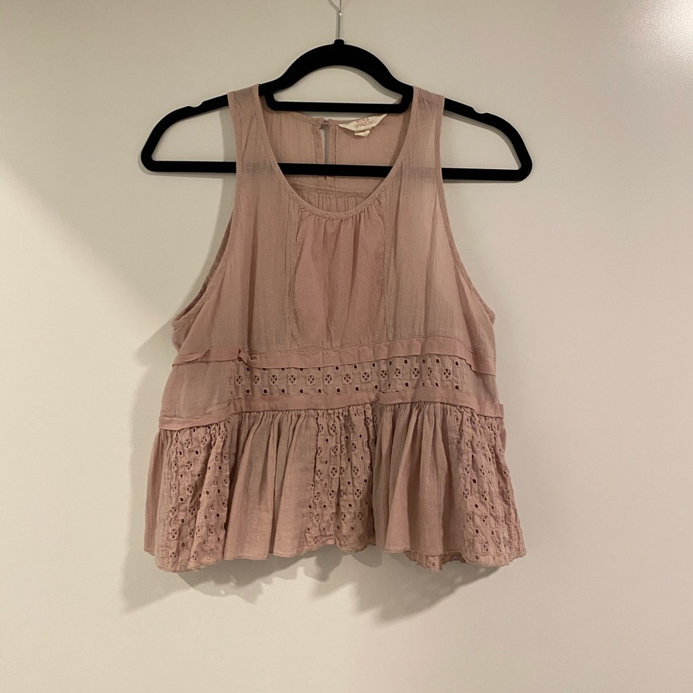 Dusty Rose Flowy Tank Top
